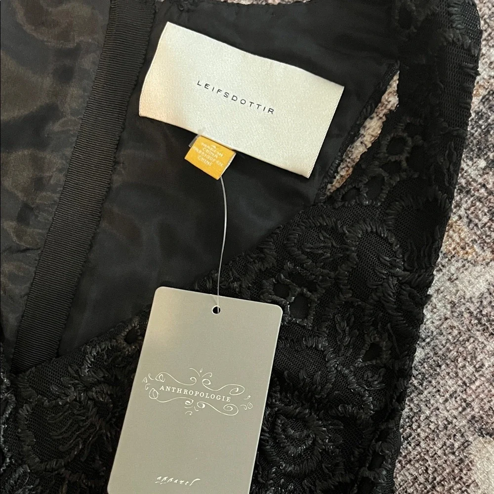 leifsdottir Little Black Lace Sleeveless Party Dress - Picture 2 of 4